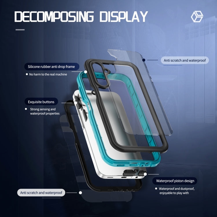 Samsung A15. Funda 360 IP68 con protector de pantalla sumergible