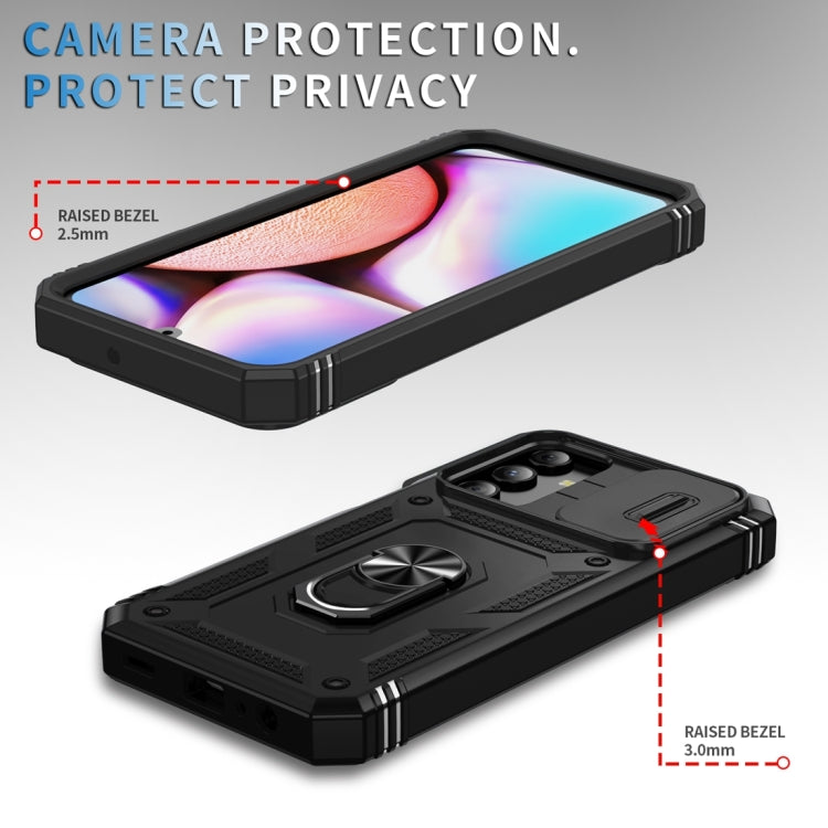 Samsung A15. Funda Armor Camshield TPU+PC con marco frontal y anillo