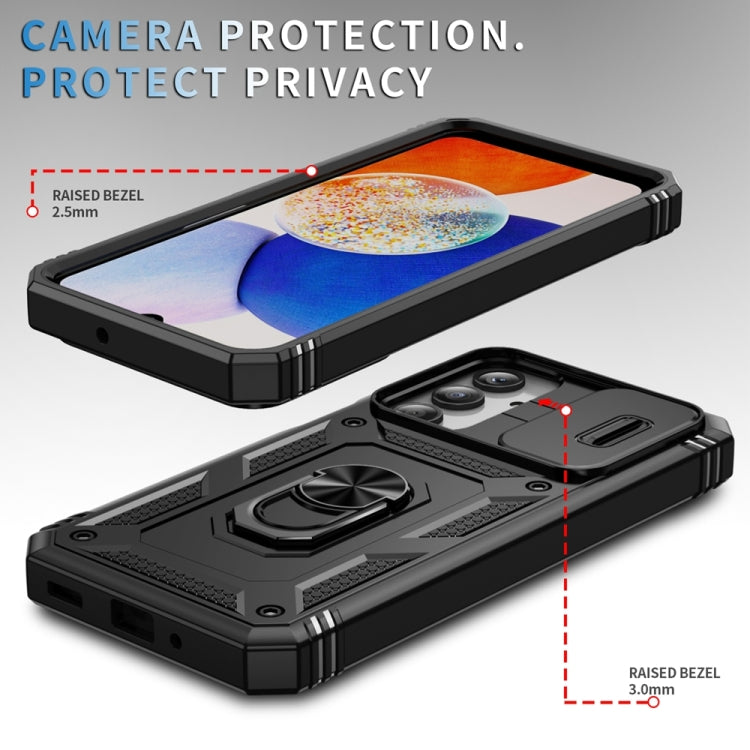 Samsung A16. Funda Armor TPU+PC Camshield con marco frontal y anillo