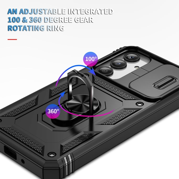 Samsung A16. Funda Armor TPU+PC Camshield con marco frontal y anillo