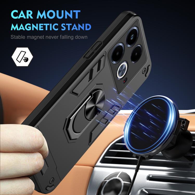 Infinix Note 40. Funda antigolpes TPU+PC con anillo magnético