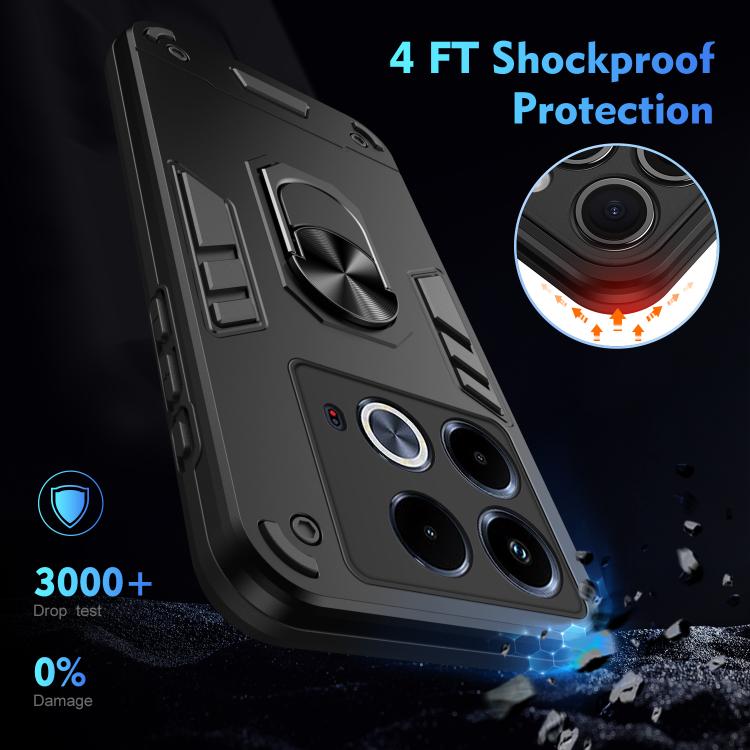 Infinix Note 40. Funda antigolpes TPU+PC con anillo magnético