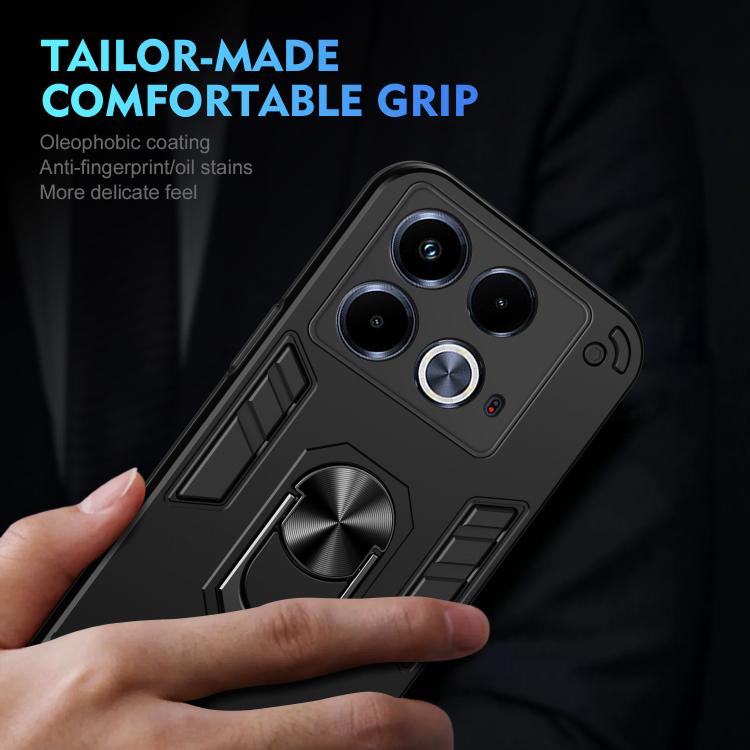 Infinix Note 40. Funda antigolpes TPU+PC con anillo magnético