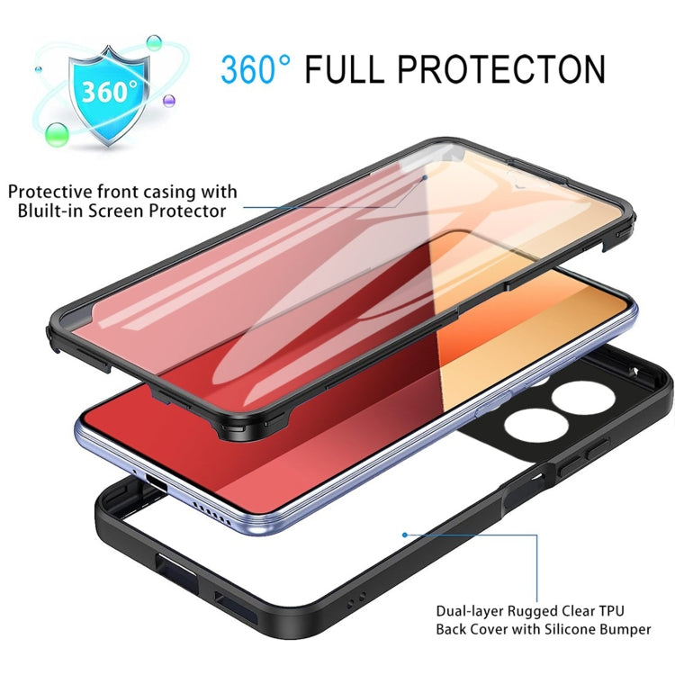 Xiaomi Note 13 4G. Funda acrílico + TPU 360° con protector de pantalla