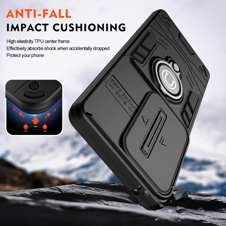 Xiaomi 13C/ Poco C65. Funda Camshield con anillo holder