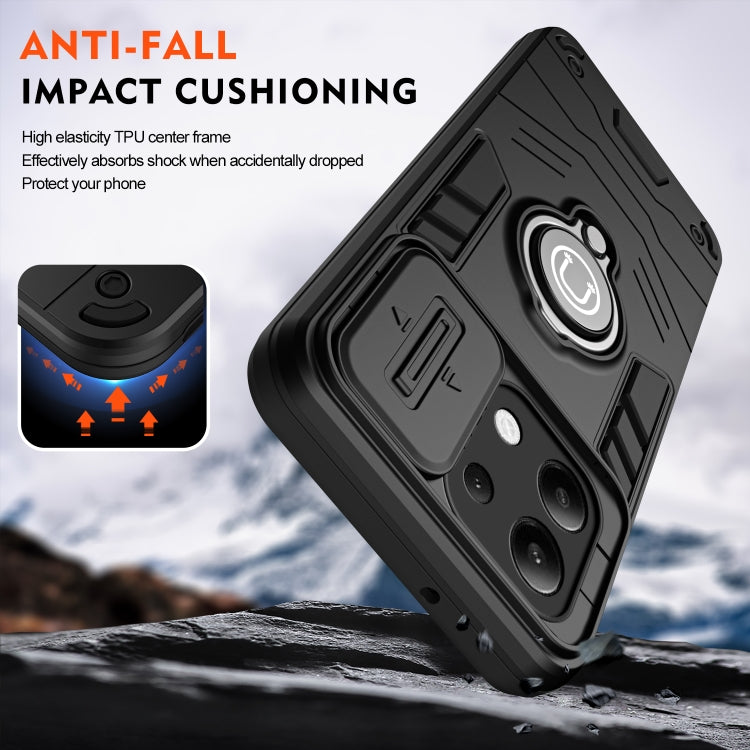 Xiaomi Note 13 4G. Funda Camshield TPU+PC con anillo compatible con soportes magnéticos
