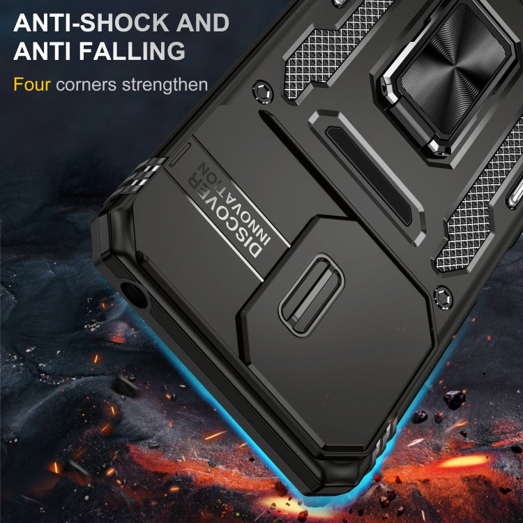 Xiaomi 13C/ Poco C65. Funda Armor Camshield PC+TPU con anillo stand