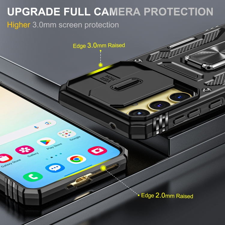 Samsung A35/A55. Funda Armor Camshield TPU+PC con anillo stand
