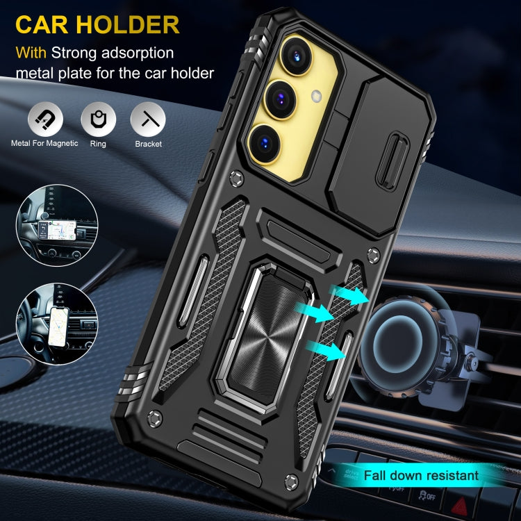 Samsung A35/A55. Funda Armor Camshield TPU+PC con anillo stand