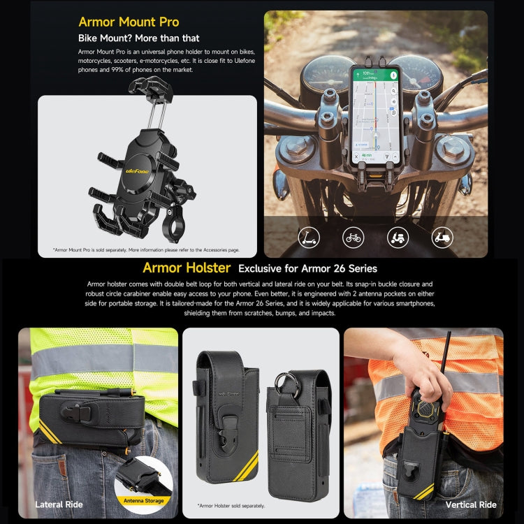 Ulefone Armor 26 Ultra Walkie Talkie. 12GB+512GB. 6.78 pulgadas. Android 13. Red 5G. 3 sin interés.