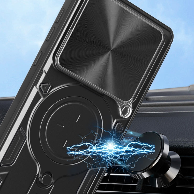 Xioami 14T PRO. Funda Camshield con anillo compatible con soportes magnéticos