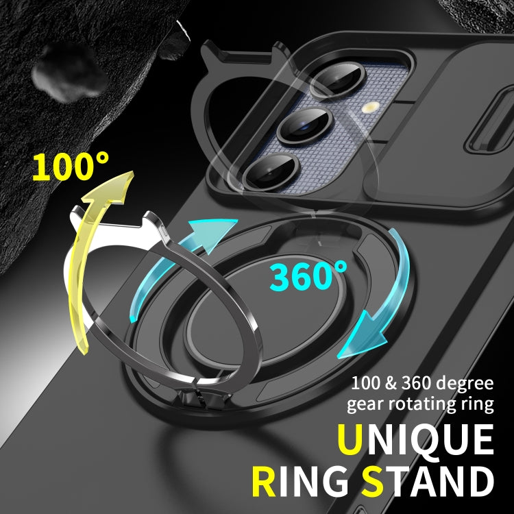 Samsung A35/A55. Funda Camshield con anillo compatible con soportes magnéticos