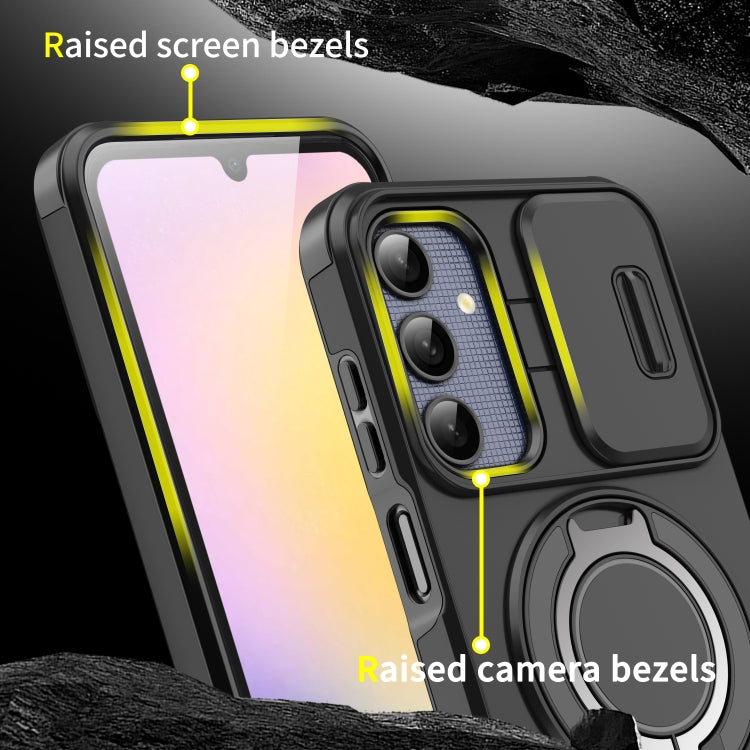 Samsung A35/A55. Funda Camshield con anillo compatible con soportes magnéticos