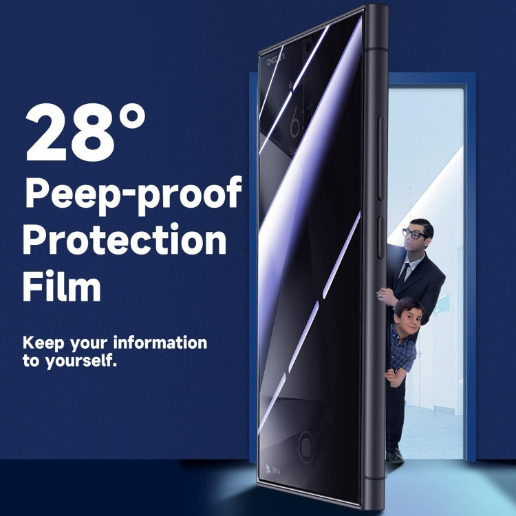 Samsung S25 Ultra 5G. Vidrio templado autoinstalable 28° antiespía