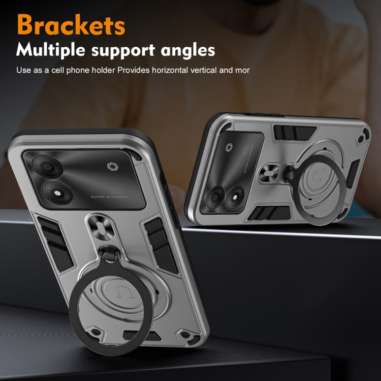 ZTE Blade A34/A54. Funda TPU+PC con anillo stand magnético