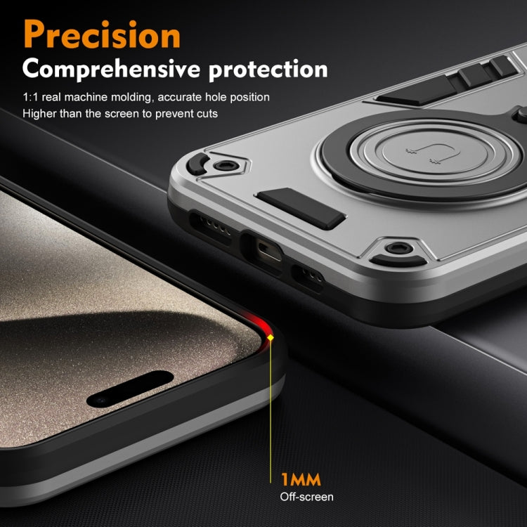 ZTE Blade A34/A54. Funda TPU+PC con anillo stand magnético