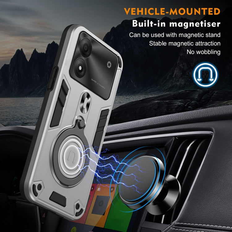 ZTE Blade A34/A54. Funda TPU+PC con anillo stand magnético