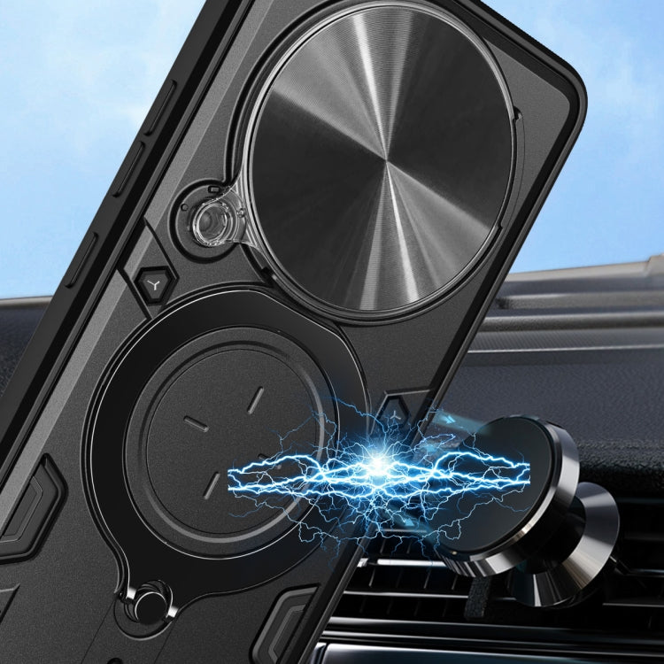 Xiaomi 14C/ Poco C75. Funda Camshield con anillo stand