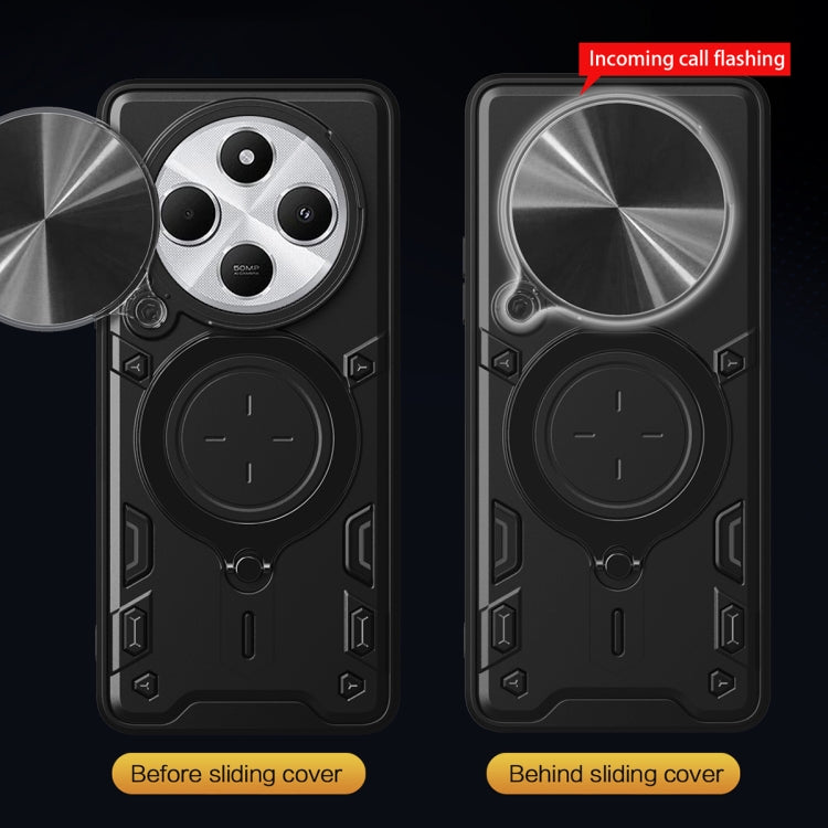 Xiaomi 14C/ Poco C75. Funda Camshield con anillo stand