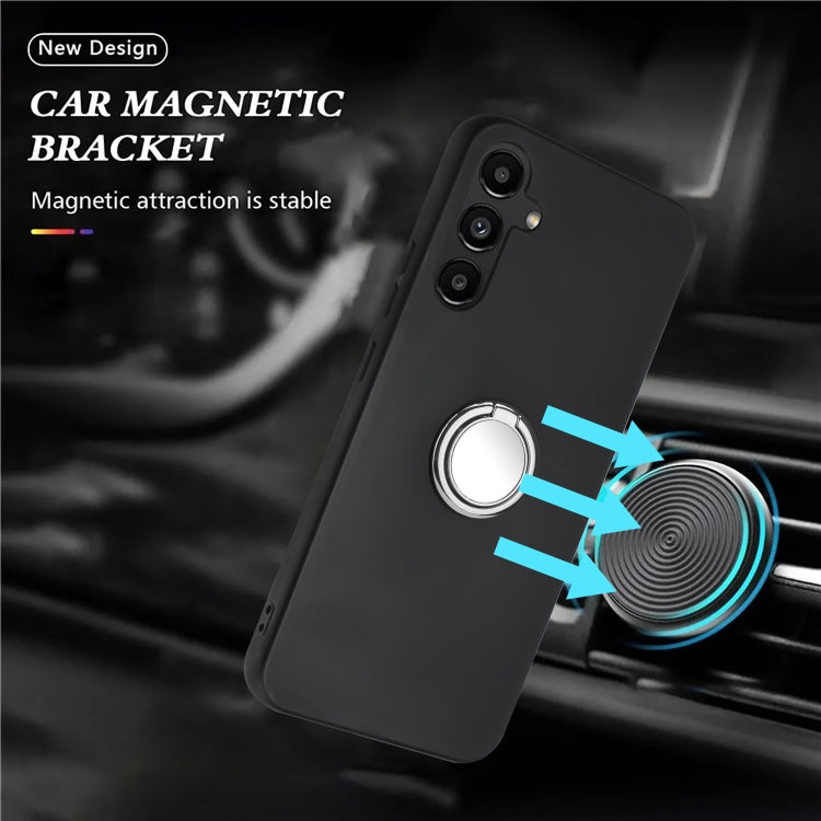 Samsung A26. Funda Soft TPU con anillo magnético (negro)