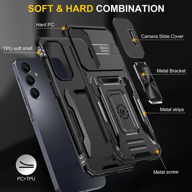 Samsung A16. Funda Armor Camshield TPU+PC con anillo magnético