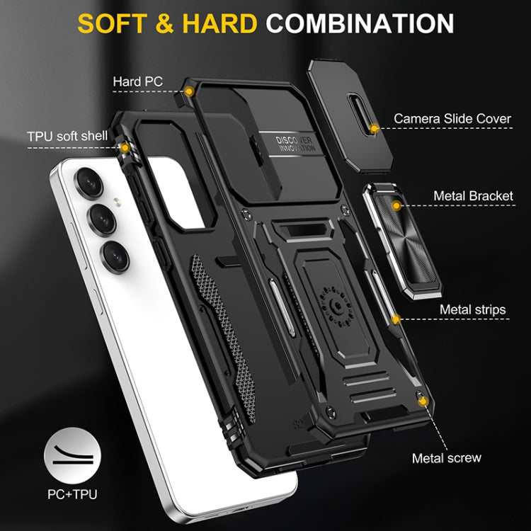 Samsung S24 FE 5G. Funda Armor Camshield TPU+PC con anillo stand