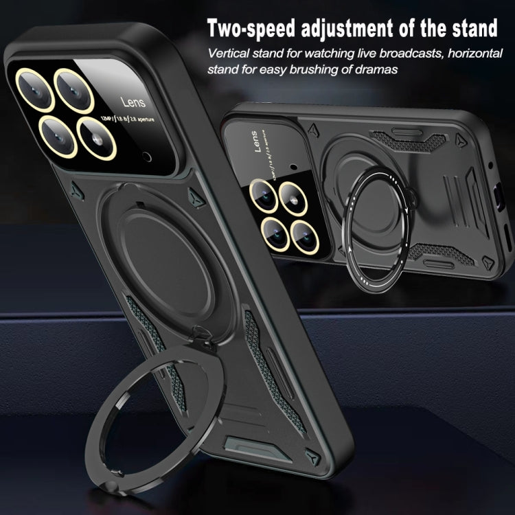 Xiaomi Poco X6 Pro. Funda compatible MagSafe con anillo y protector de lentes