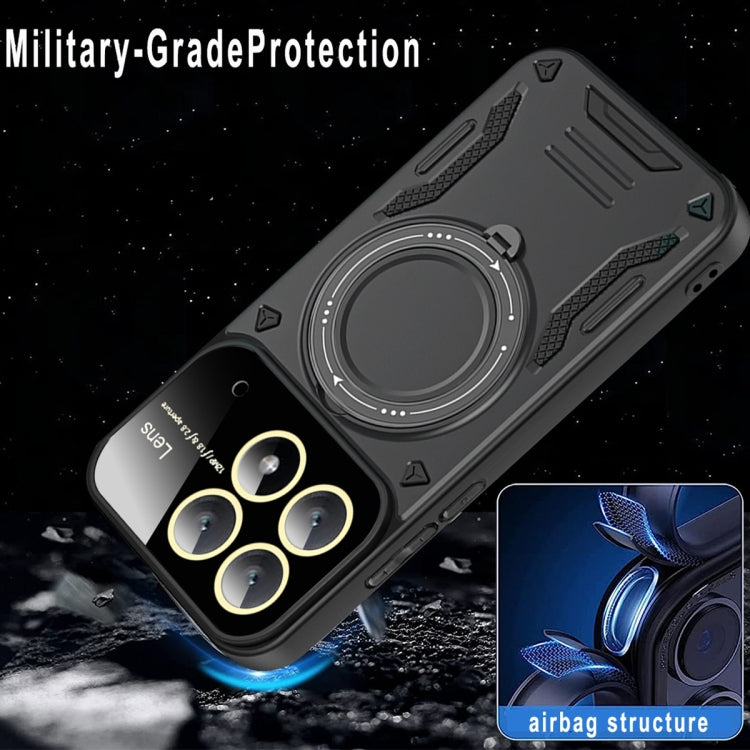 Xiaomi Poco X6 Pro. Funda compatible MagSafe con anillo y protector de lentes