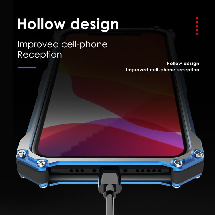 IPhone 12/ 12 Pro. Funda R-Just Armor antigolpes metálica