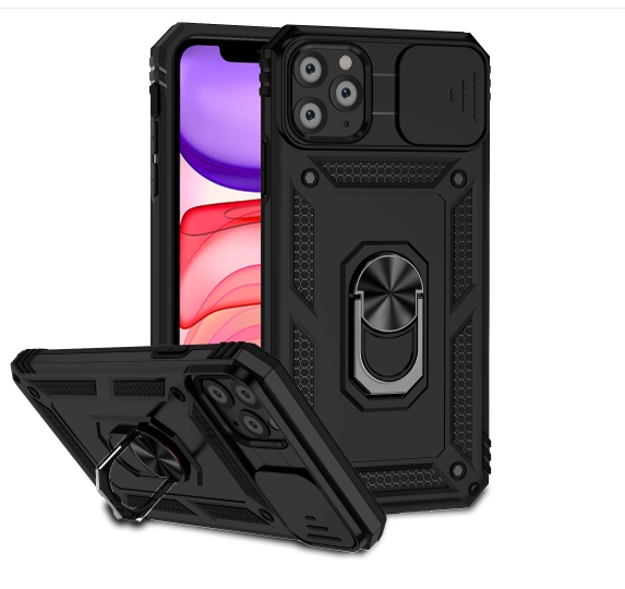 IPhone 11 Pro. Funda Camshield TPU+PC con anillo magnético