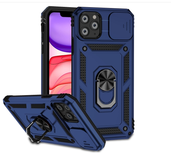 IPhone 11 Pro. Funda Camshield TPU+PC con anillo magnético