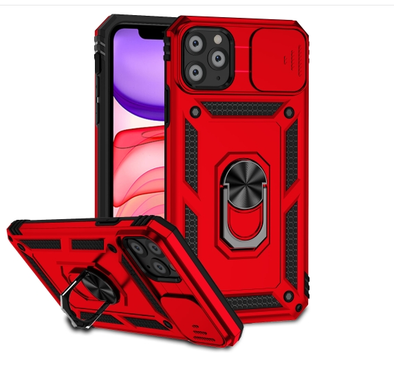 IPhone 11 Pro. Funda Camshield TPU+PC con anillo magnético