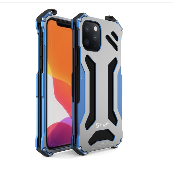 IPhone 12/ 12 Pro. Funda R-Just Armor antigolpes metálica