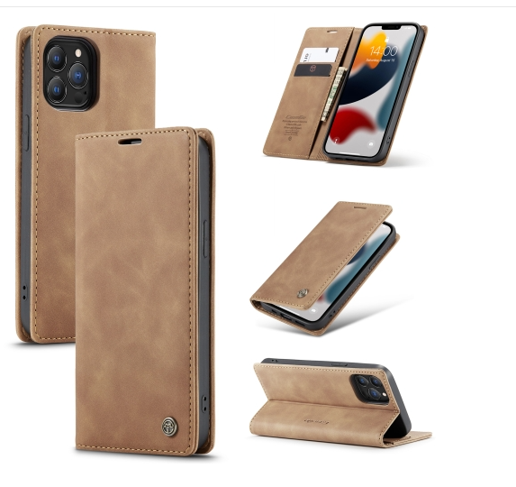 IPhone 13 Pro Max. Funda CaseMe leather case con cierre magnético