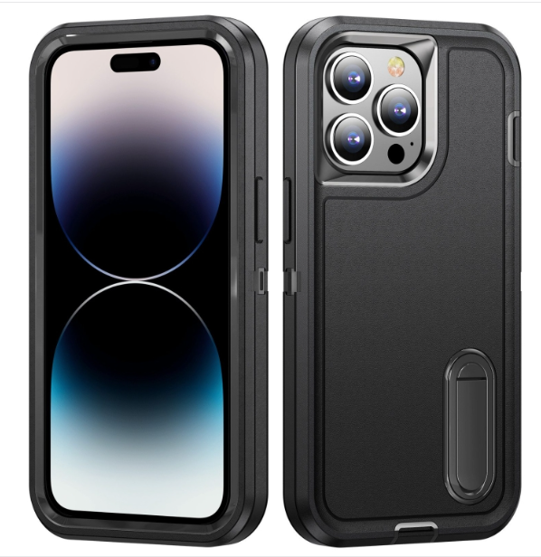 IPhone 14 Pro. Funda 3 en 1 con marco frontal con soporte