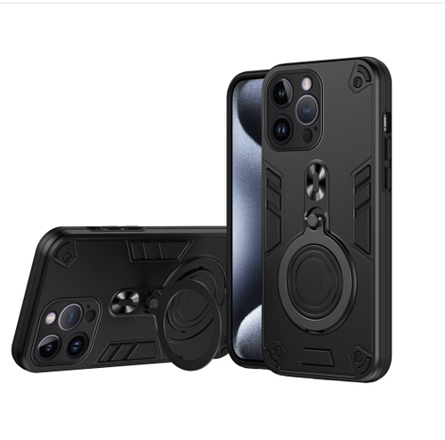 IPhone 14 Pro Max. Funda híbrida PC+TPU con anillo holder