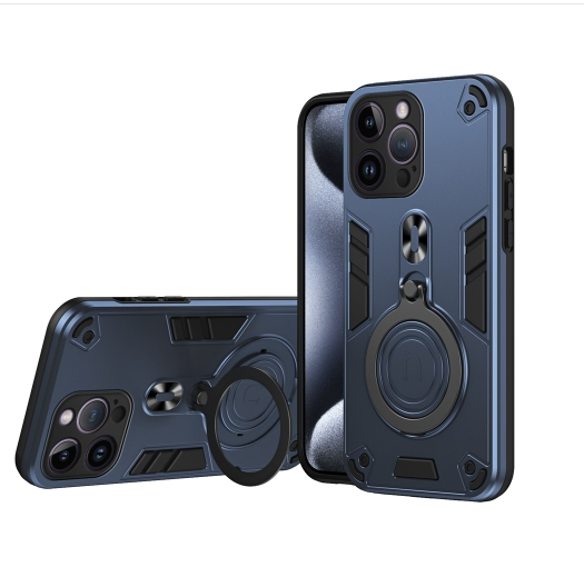 IPhone 14 Pro Max. Funda híbrida PC+TPU con anillo holder