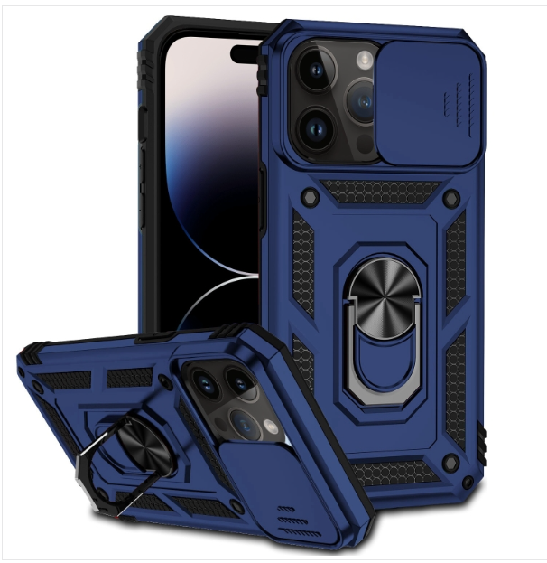 IPhone 14 Pro. Fundas Armor Camshield TPU+PC con anillo