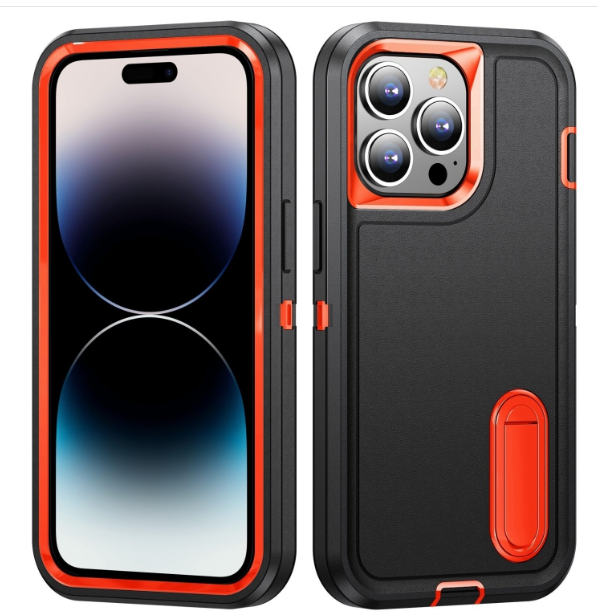 IPhone 14 Pro. Funda 3 en 1 con marco frontal con soporte