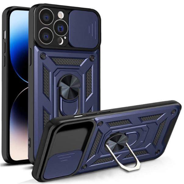 IPhone 14 Pro Max. Funda Camshield TPU+PC con anillo