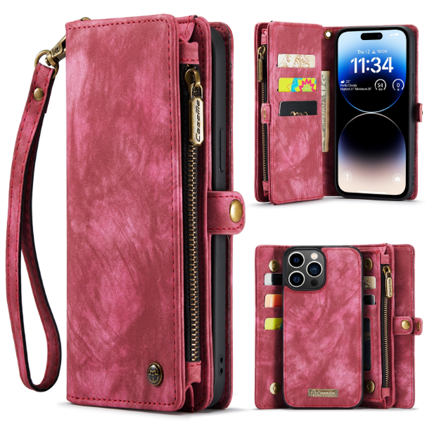 IPhone 15 Pro Max. Funda CaseMe leather case desmontable multifuncional