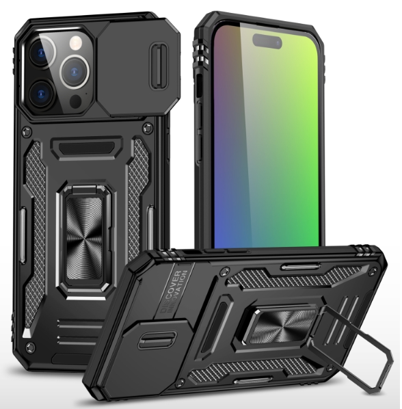 IPhone 16 Pro Max. Funda Armor Camshield TPU+PC con soporte