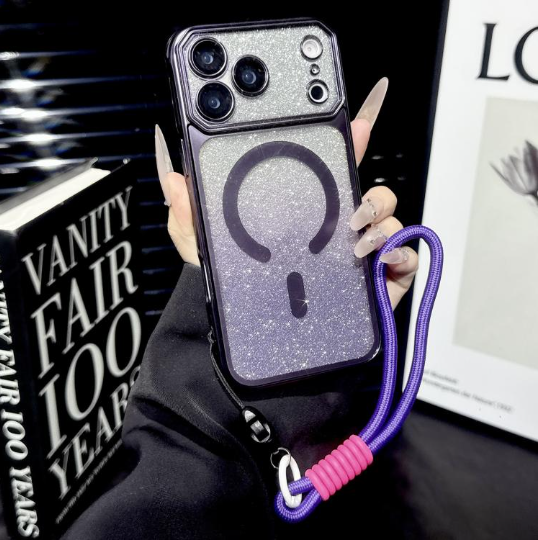 IPhone 17 Pro Max. Leather case/Glitter