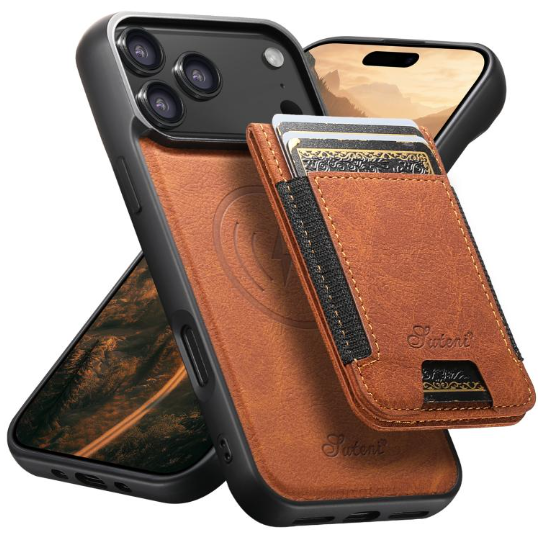 IPhone 17 Pro Max. Leather case/Glitter
