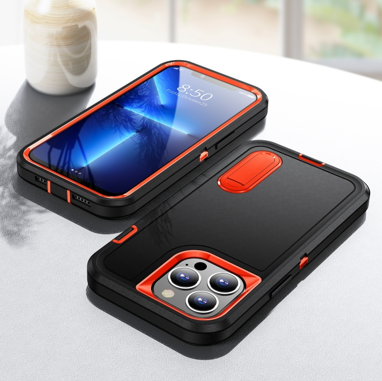 IPhone 14 Pro. Funda 3 en 1 con marco frontal con soporte