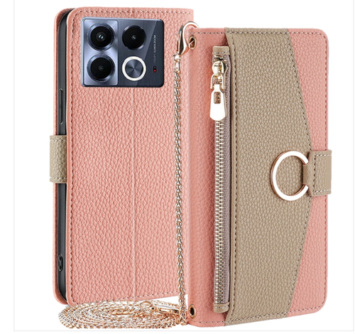 Infinix Note 40. Funda leather case con correa