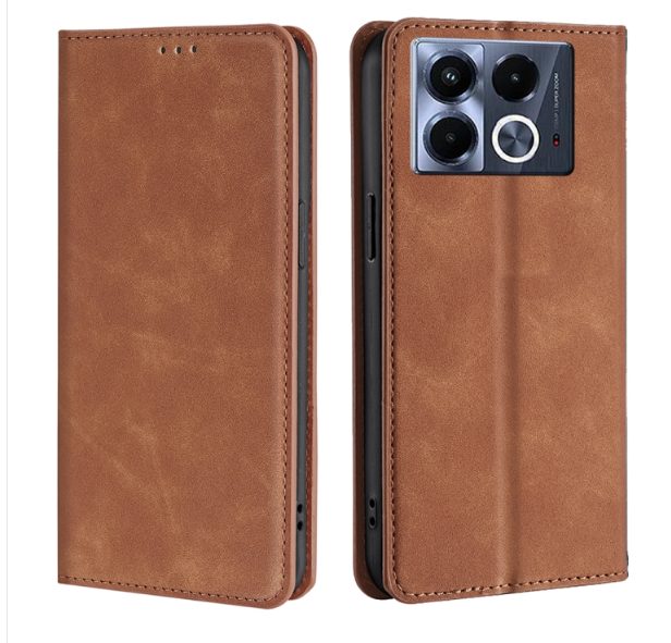 Infinix Note 40. Funda leather case con cierre magnético
