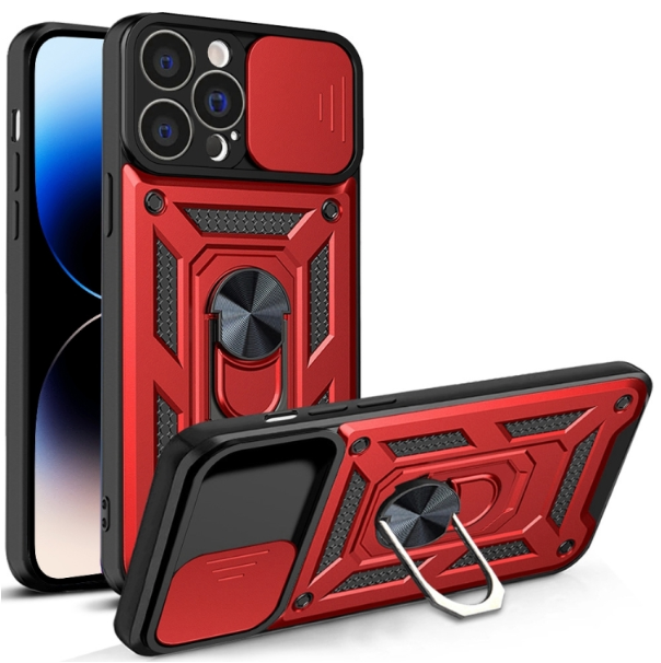 IPhone 14 Pro Max. Funda Camshield TPU+PC con anillo