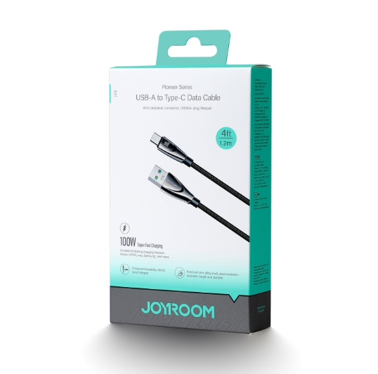 JOYROOM SA31-AC6. Cable Carga Rápida 100W USB A/ USB Tipo C, Largo: 1.2 m