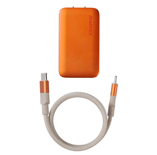 Kit Cargador Rápido Ultra-Delgado MOMAX UM79 1-45W 2 Puertos GaN Silm, US Plug
